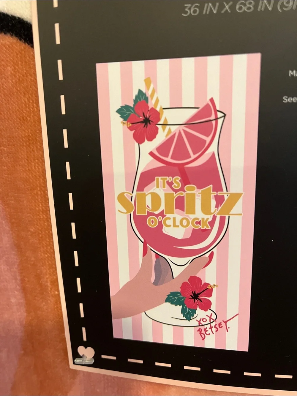 Betsey Johnson Pink White Striped 